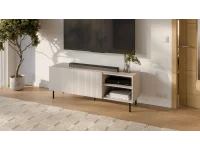 TV стол PAXOS RTV-1 кашемир / черный pilt 10