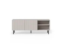TV стол PAXOS RTV-1 кашемир / черный pilt 9