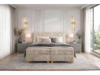 Континентальная кровать 160х200 LARGO 160 бежевый pilt 8