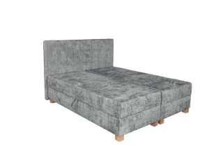 Континентальная кровать 160х200 LARGO 160 серый pilt
