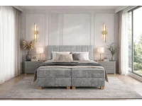 Континентальная кровать 160х200 LARGO 160 серый pilt 8