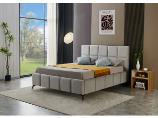 Voodi 160x200 CARLA helehall pilt