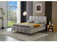 Voodi 160x200 CARLA helehall pilt 2