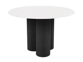 Söögilaud AKI D120 valge/must