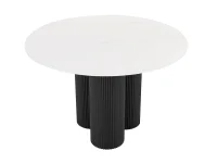 Söögilaud AKI D120 valge/must pilt 5