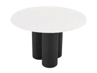 Söögilaud AKI D120 valge/must pilt 7