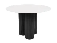 Söögilaud AKI D120 valge/must pilt 2