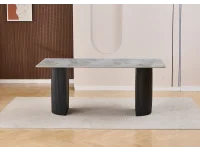 Söögilaud ARCHIE 180 hall/must pilt 5