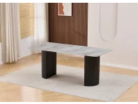 Söögilaud ARCHIE 180 hall/must pilt 3