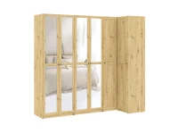 Riidekapp BEN 2D+1D+1PGL+1HDF - Tamm artisan pilt 8