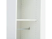 Riidekapp BEN 2D+1D+2HDF+1PGL - Valge pilt 6