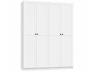 Riidekapp BEN 2D+2D+4HDF  - Valge pilt