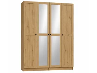 Riidekapp BEN 2D+2D+2HDF+2PGL   - Tamm artisan pilt