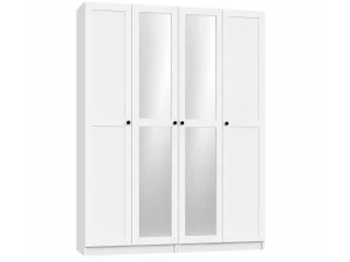 Riidekapp BEN 2D+2D+2HDF+2PGL  - Valge pilt