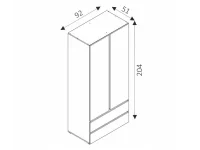Riidekapp COSMO С02 - Sonoma pilt 6