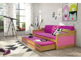 Кровать детская DAWID ольха c матрасами