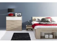 Voodi 140x200 MILO 08 öökappidega pilt 5