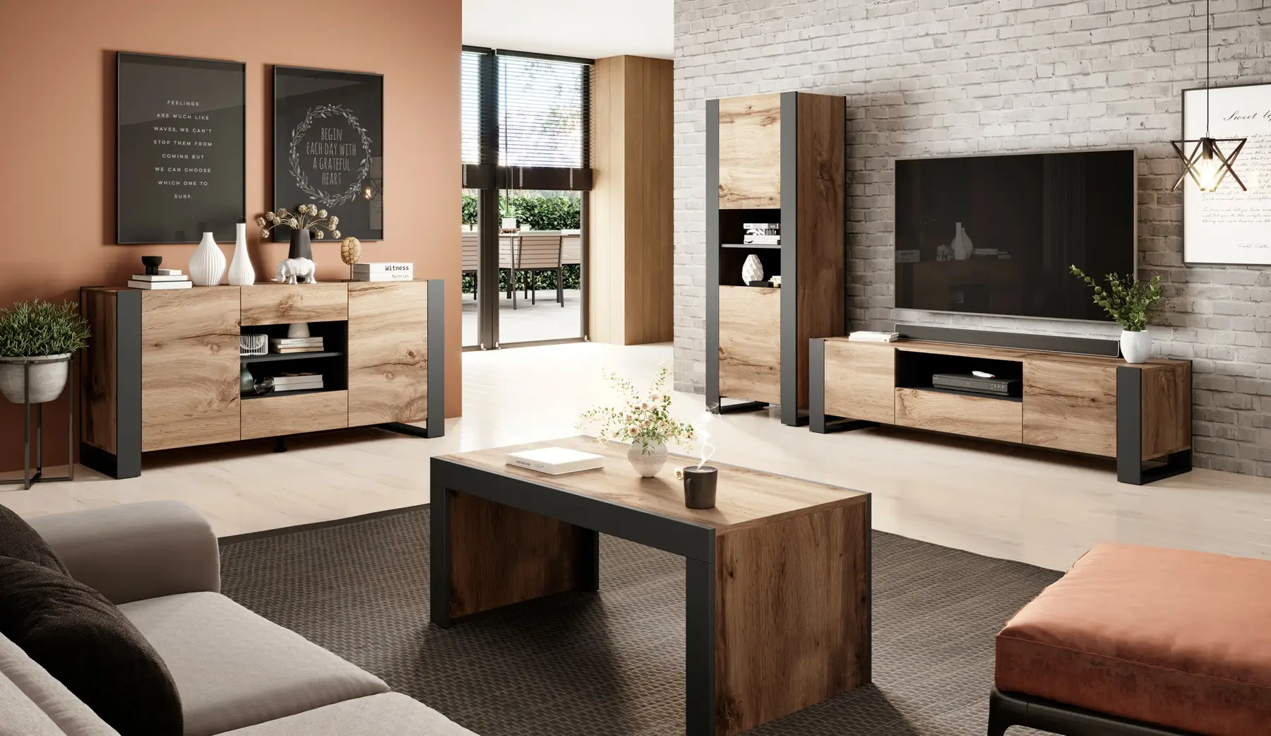 TV стол WOOD pilt 5