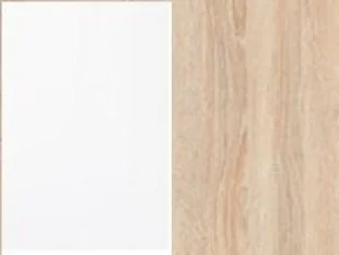 фасад: белый глянец; корпус: дуб сонома