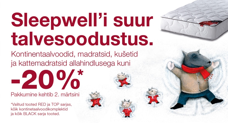 sleepwelli talvesoodustus -20%